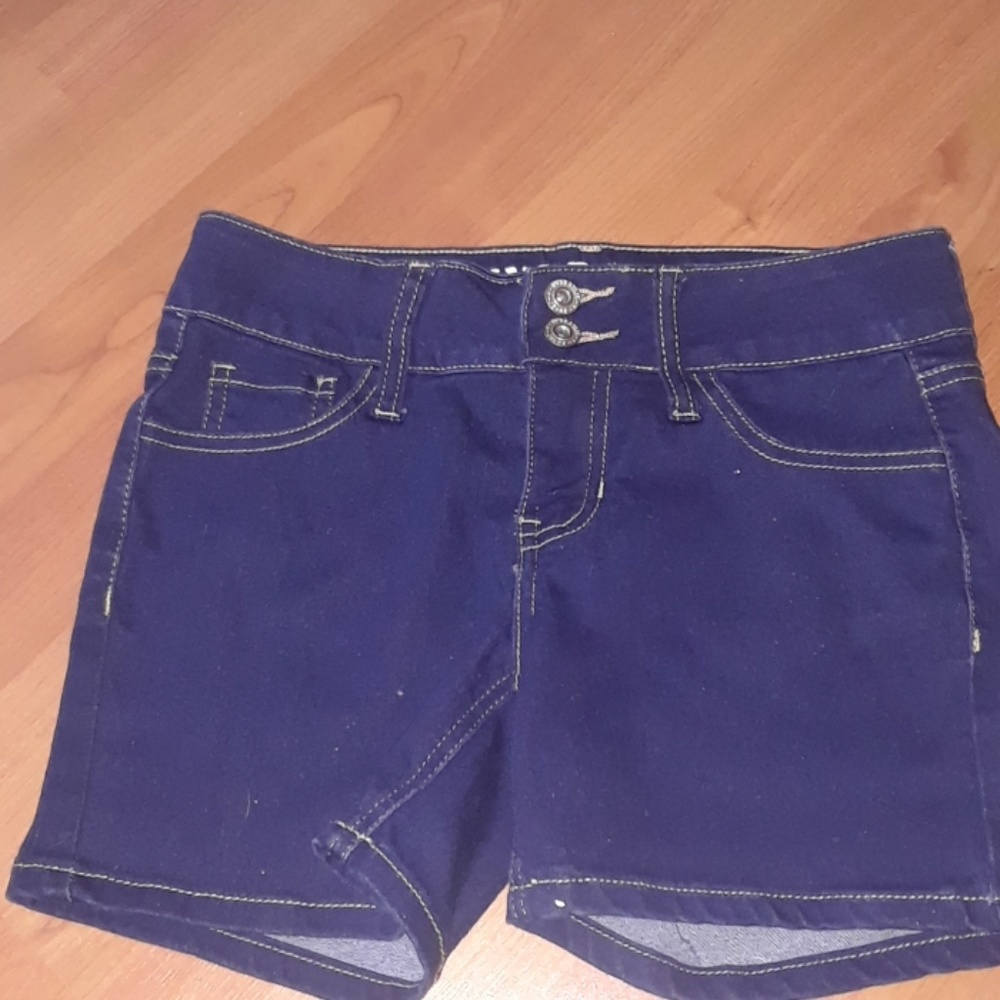 Navy blue jean shorts